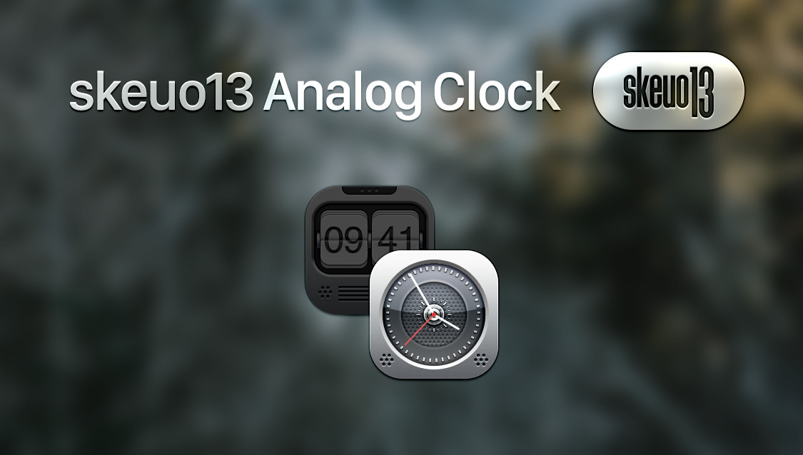Skeuo Analog Clock