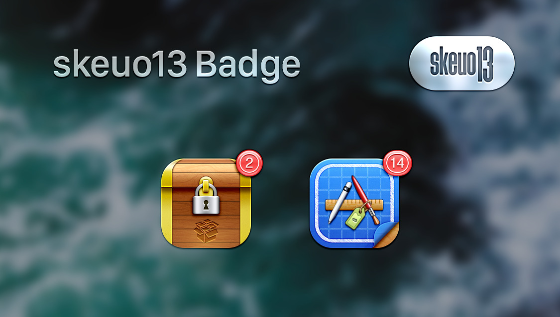Skeuo Badge
