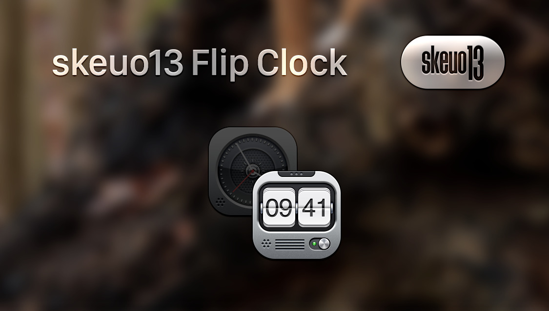 Skeuo Flip Clock